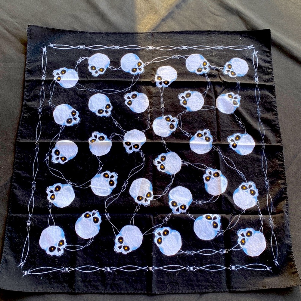 Skull bandana. Perfect for that little devil in you :)